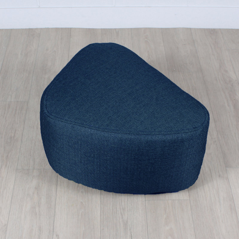 Pouf triangle BILLY, moyen, Marine