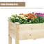 Pot à fleurs surélevé en bois
