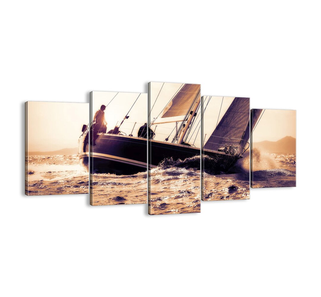 5-tlg. Leinwandbilder-Set - Fotografie „Sail, Sailor”