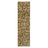 Pasha Wool Floral Area Rug in Green/Black/Red