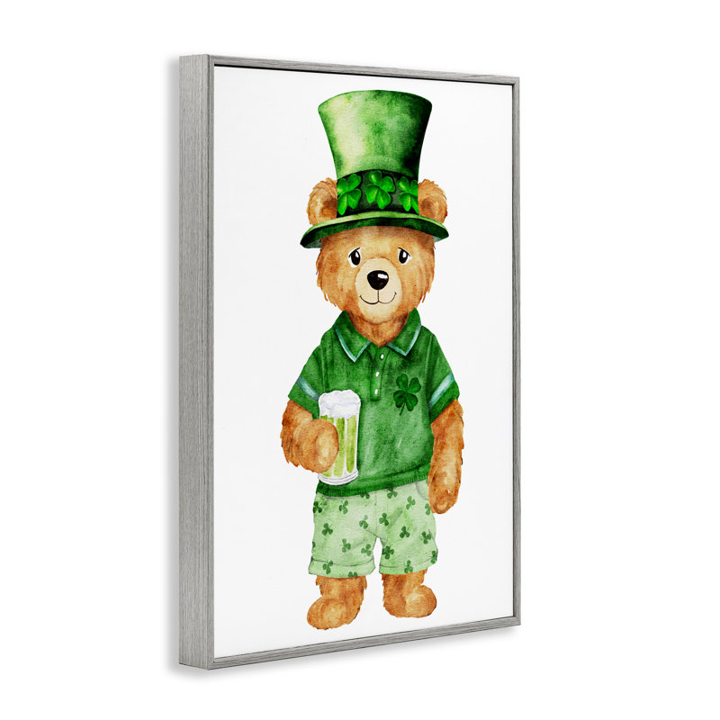 Giclée encadrée de la Saint-Patrick par Amy Hall, H 18 po x l 12 po, Estampe numérique Farmhouse