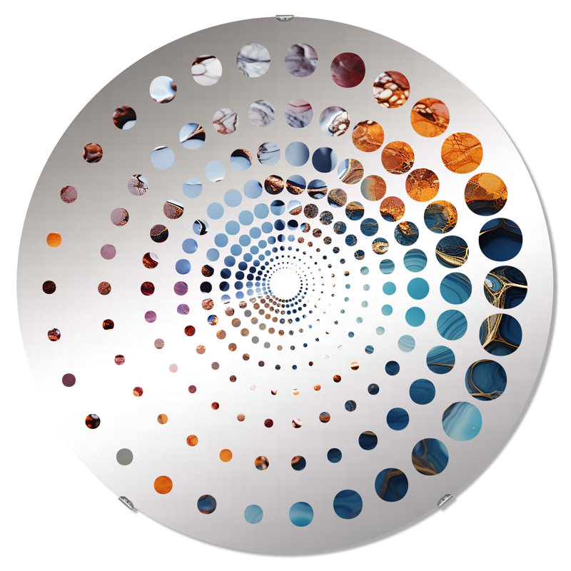 Emary Circle Mirror, 23.6" x 23.6"