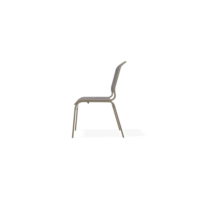 Aruba II Outdoor Dining Chair, Fossil, Beachwood