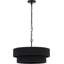 Luminaire suspendu en rotin noir tissé à la main 20 po Boho-2026485980-2026485979