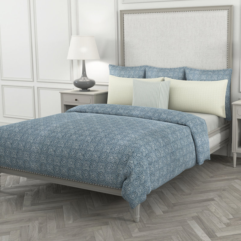 Malang Standard Cotton Duvet Cover, Navy, King Plus Duvet Cover