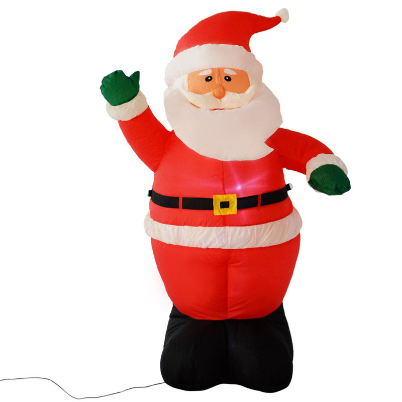 Waving Santa Claus Inflatable Figurine