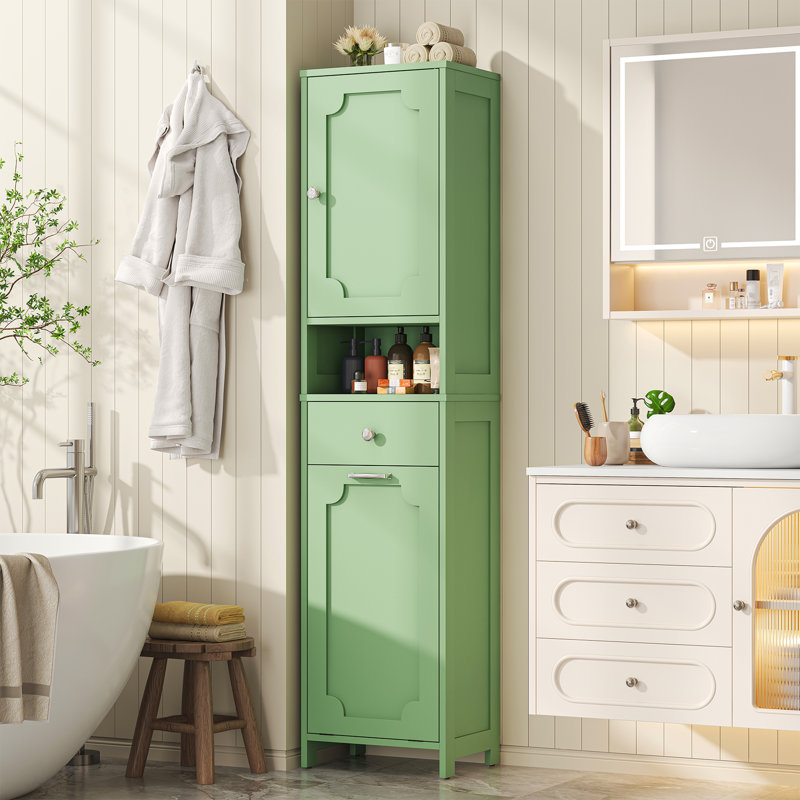 MDF Bathroom Cabinet, Green
