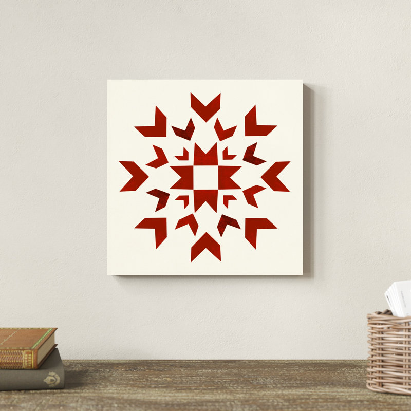 «Nordic Square I» par Emma Scarvey - reproduction d'art sur toile tendue, H 12 po x l 12 po