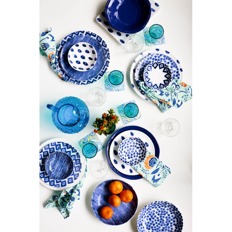 Santorini Piece Ceramic Dinnerware Set - Service for 4