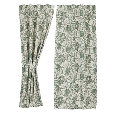 Cowlington Green Floral Curtain Panel Set