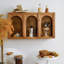Étagère murale en bois composite, étagère décorative moderne pour chambre, salle de bain, cuisine, salon