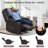 2+1 Pieces In Living Room, Reclining Loveseat Leather With Removable Console, 1 Oversize Recliner Chair Sofa Seat, Brown