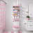 Sorbus Floating Shelves for Wall – 16 Inch Floating Shelf for Kitchen, Bedroom, Living Room, Bathroom, Home & Wall Decor - Mounted Bathroom Shelves with Invisible Brackets, 4 Pack - Soft Pink-125355508-125355504