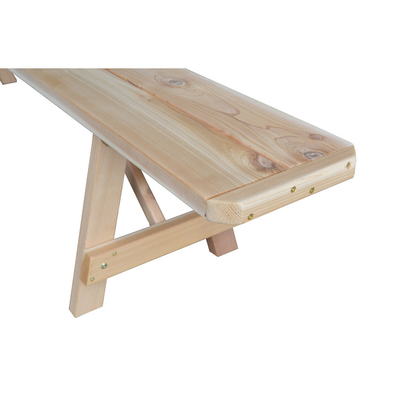 Guernsey Solid Wood Bench, 17" H x 94" W x 11" D, Unfinished