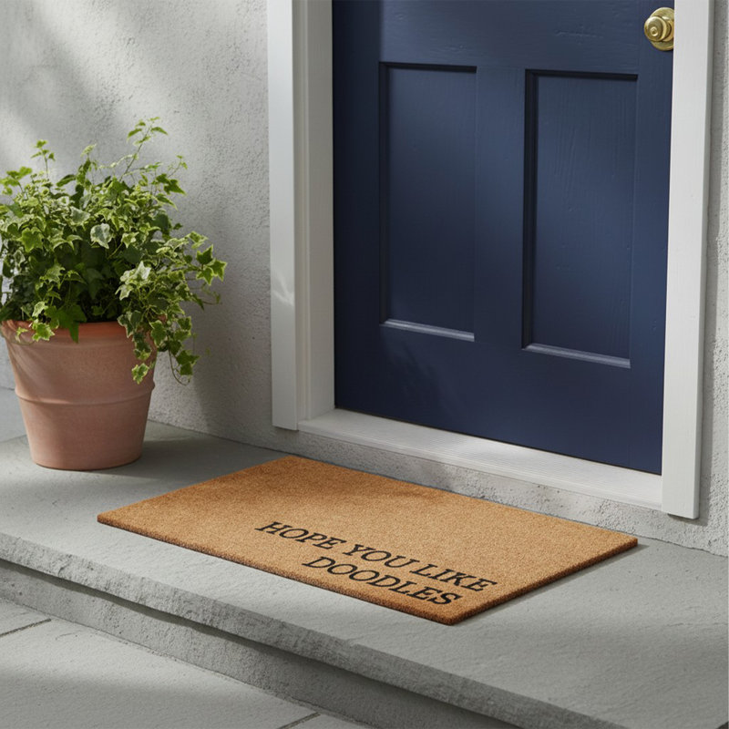 Hope You Like Doodles Doormat, 17"x29", 17" x 29", Doodles