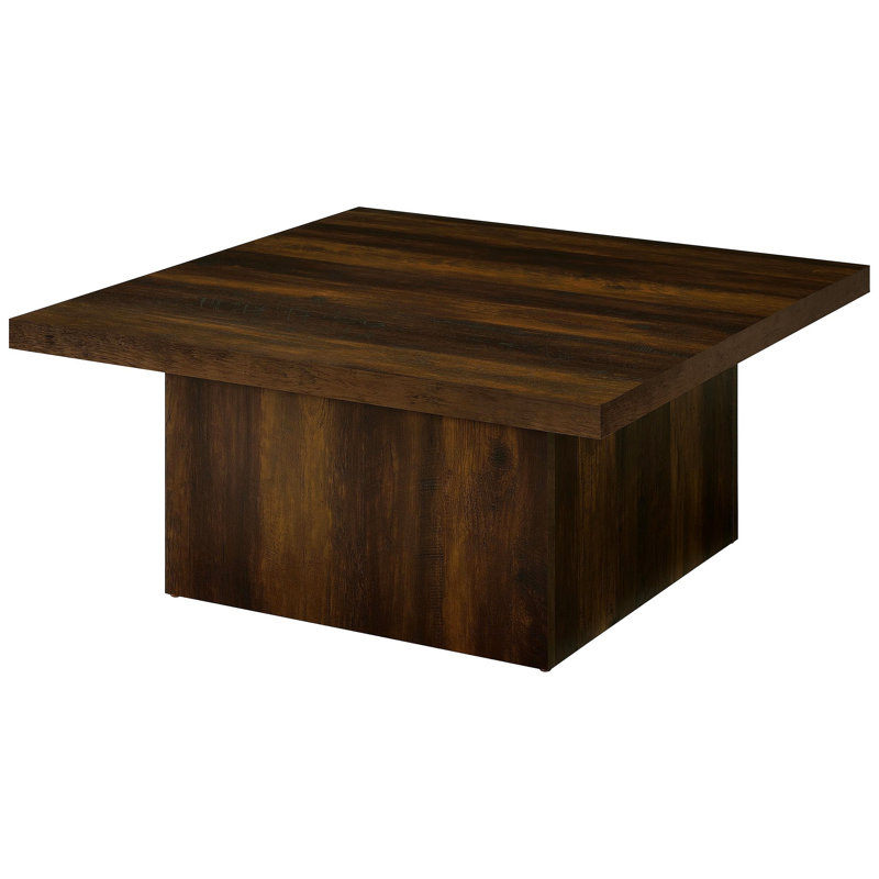 Pine Coffee Table, 16.28" H x 23.53" W x 35.53" D, Walnut