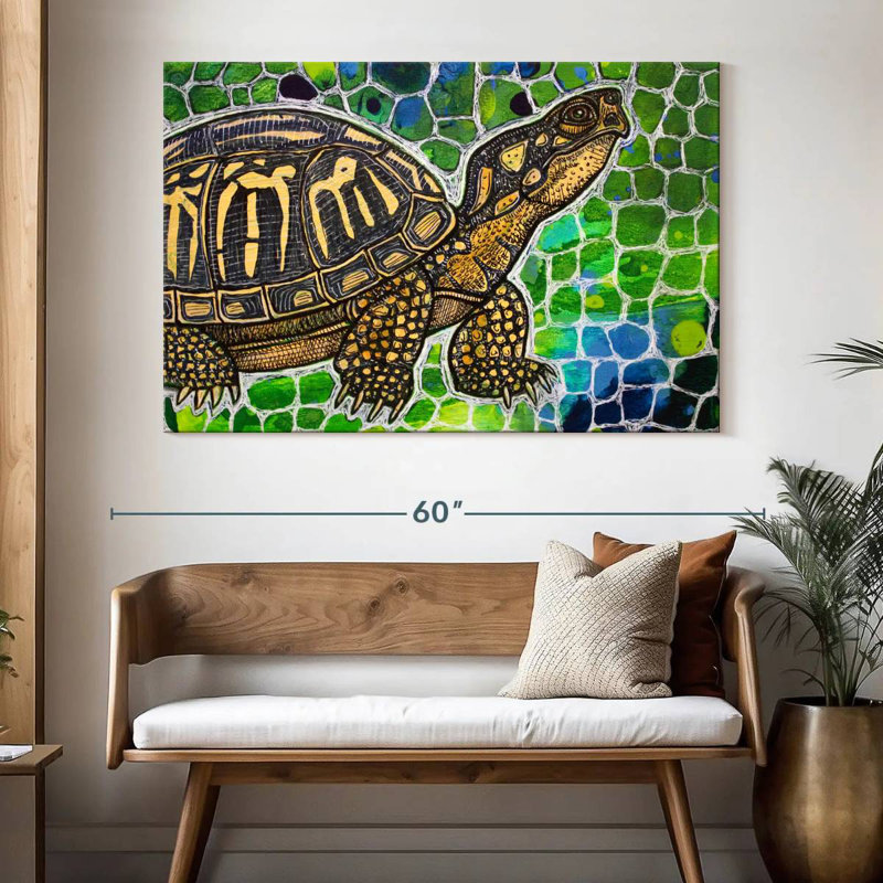 Brampt Eastern Box Turtle, 34" H x 51" W
