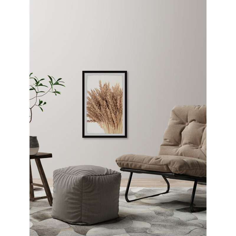 Wheat Sheaves II 1 Piece Single Picture Frame Painting, 45 cm H x 38 cm W