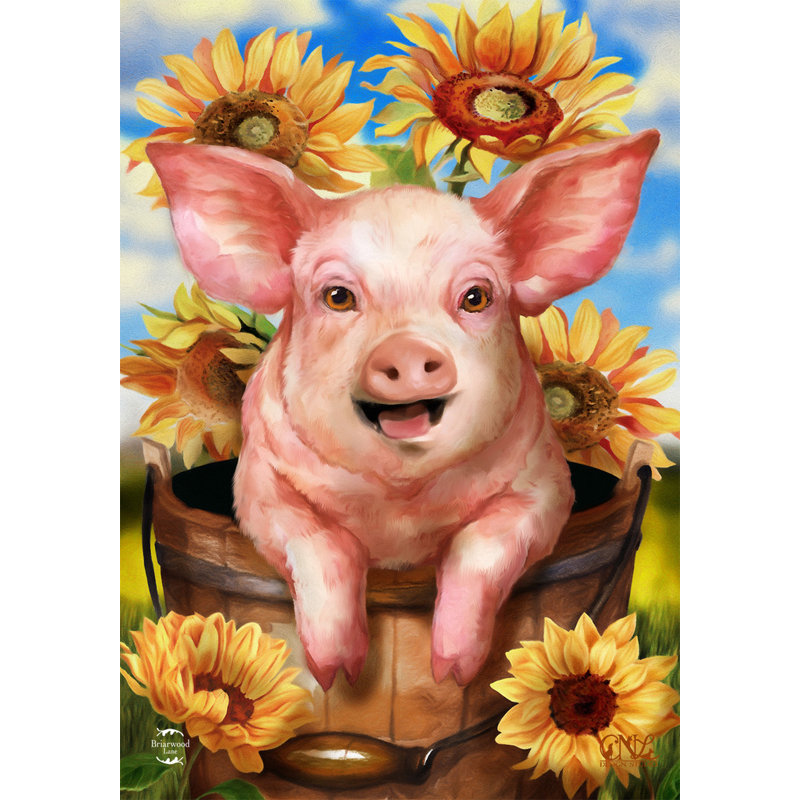 Drapeau «Happy Piglet House»