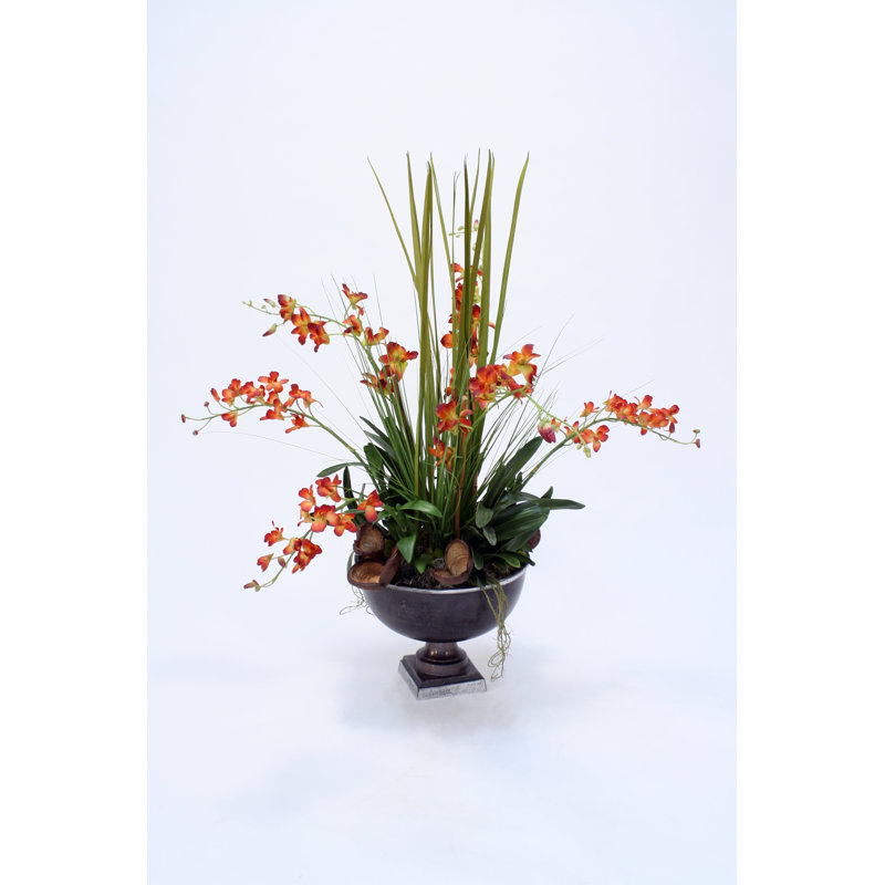 Dendrobium Orchid Centerpiece in Vase