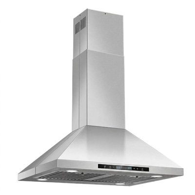 30 inches Island Ceiling Mount Range Hood Stainless Steel