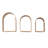 Aurelia Arch Metal Modern Wall Shelf Set