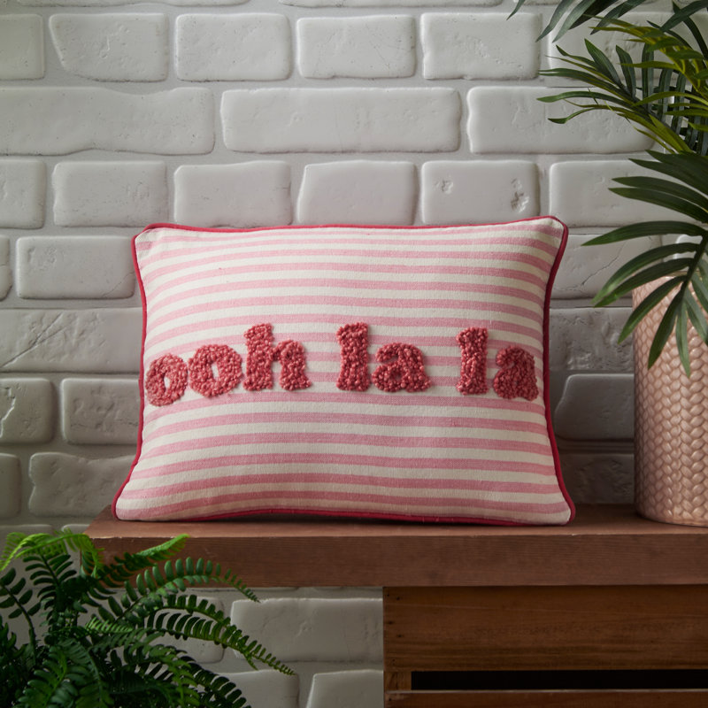 Oh La La Tufted Stripe Cushion