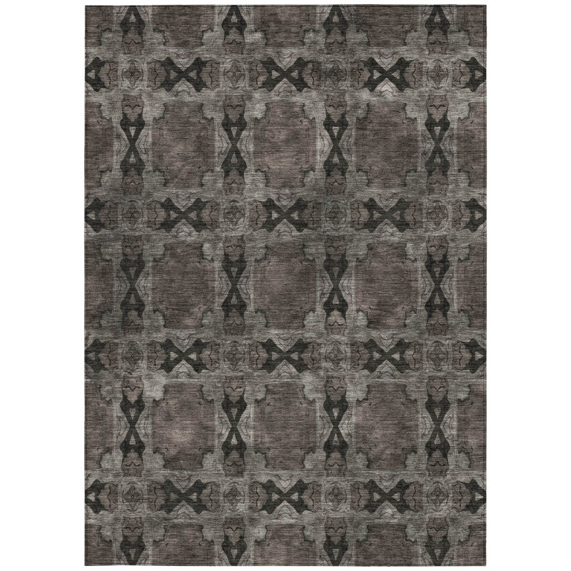 Rectangle HomeRoots Area Rug with Non-Slip Backing
