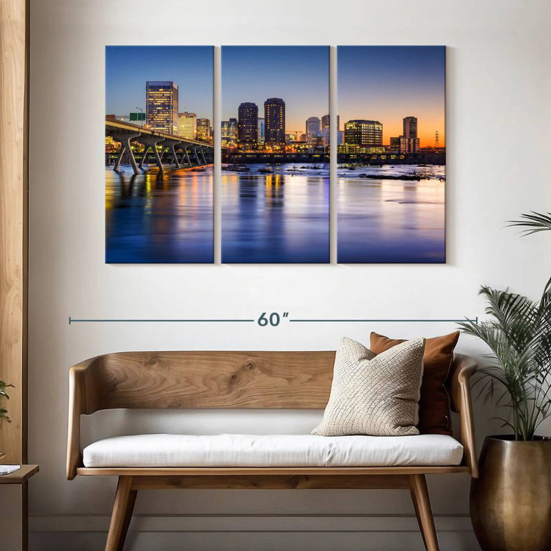 Rorry Richmond Evening Skyline, 32" H x 50" W