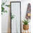 23" x 72" Full Length Mirror with Metal Beaded Frame, Rectangular Oversized Mirror for Living Room Bedroom, Black