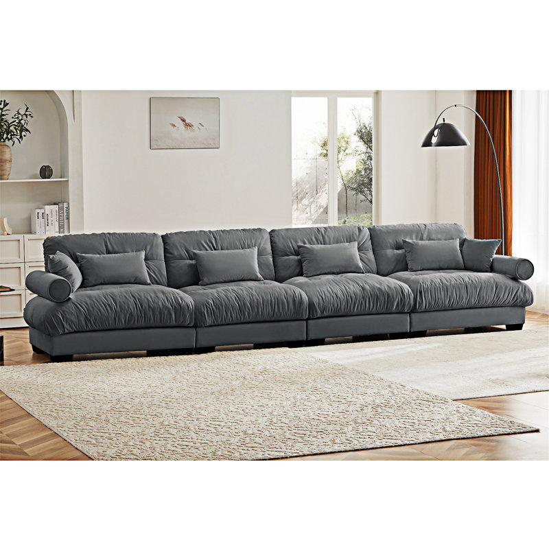 Upholstered Modular Sectional Sofa Couch