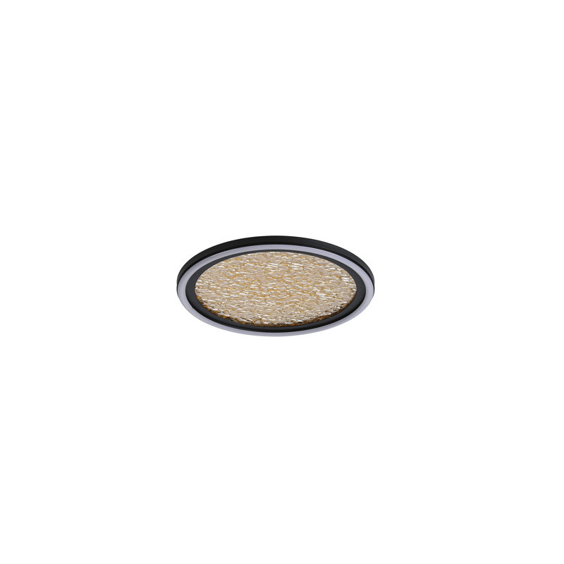 Azeemah Plastic LED Flush Mount, 6cm H x 30cm W x 30cm D