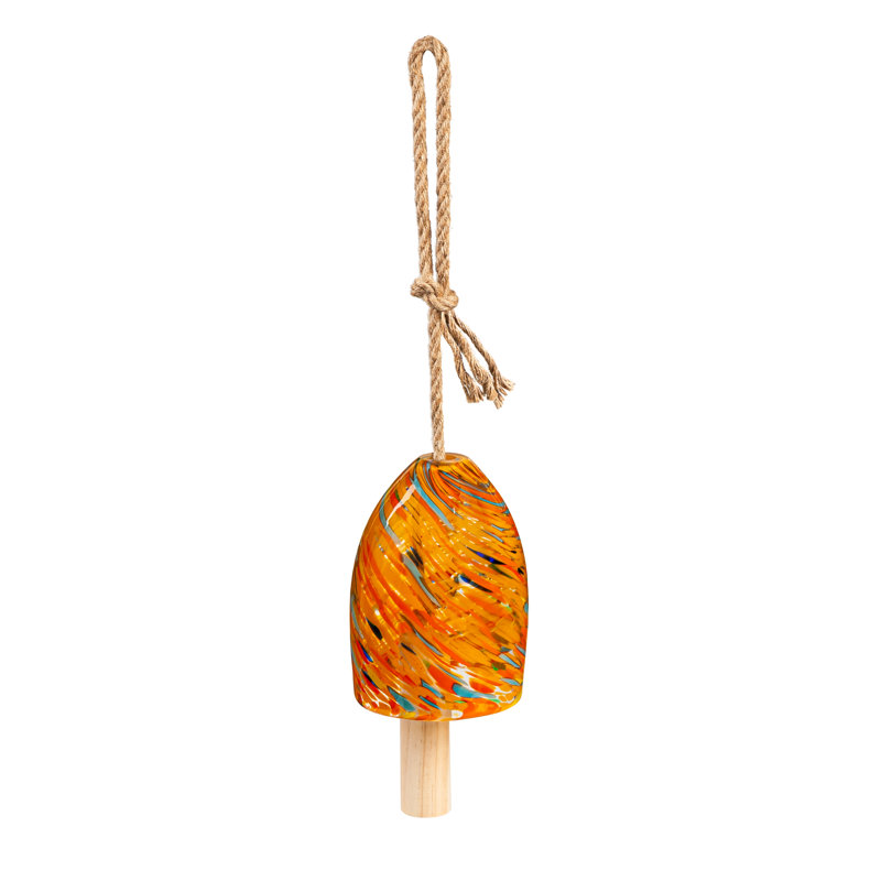 Carillon en forme de cloche tourbillon orange 7 "