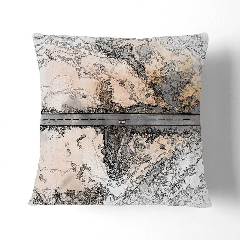 Square Throw Cushion, 40 x 40 cm, Stone
