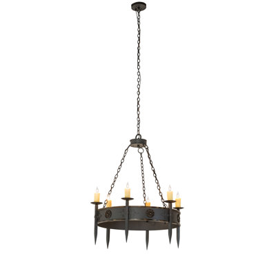 36" Wide Calandra 6 Light Chandelier