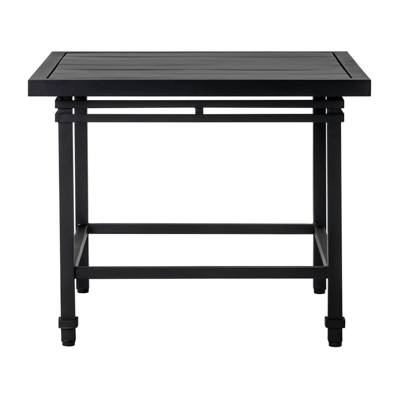 Eterna Square Metal Outdoor Side Table , 24'' in. W 24'' in. D