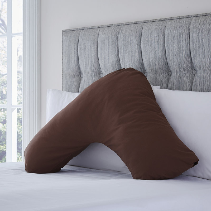 Izyan 100% Cotton Percale Pillow Case, Chocolate