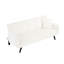 Console blanche en velours côtelé: conception fonctionnelle, matériaux, porte-gobelet, accoudoirs doux au toucher, structure, avantage-722599101