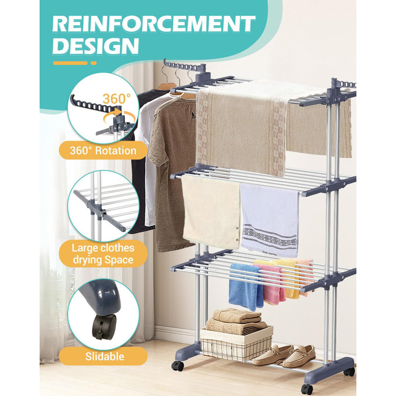 Panasonic Drying Rack Rebrilliant Metal Standard Drying Rack | Wayfair.co.uk
