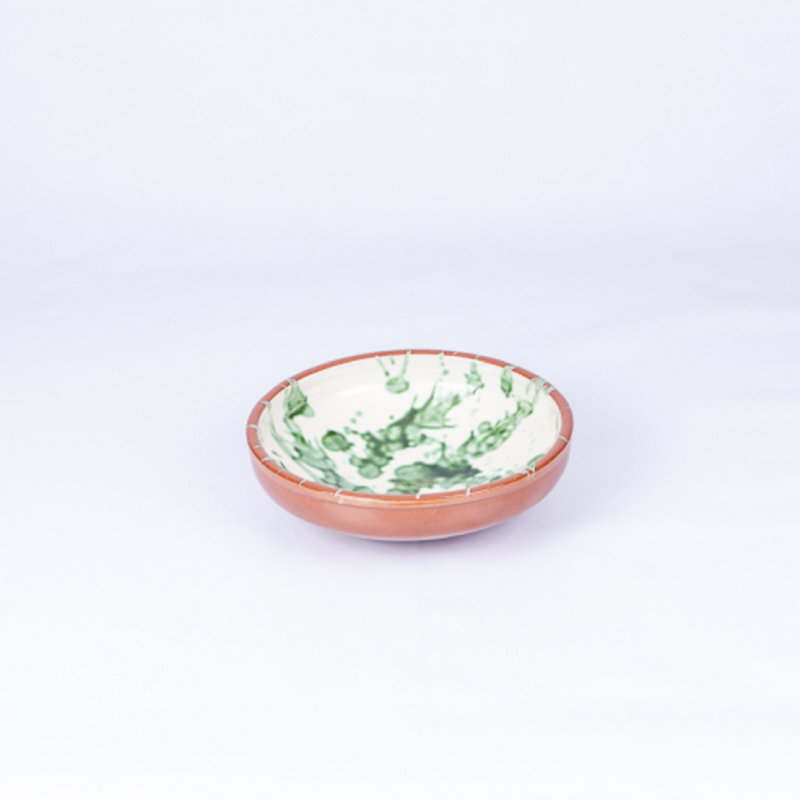 Marlow Home Co. Word Terracotta Salad Bowl, Green, 6.5 cm H x 20 cm W x 20 cm D