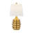 24.5" Resin Honeycomb Table Lamp With Shade-69493745