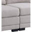 Canapé moderne modulaire 3 places en tissu lin Krist96