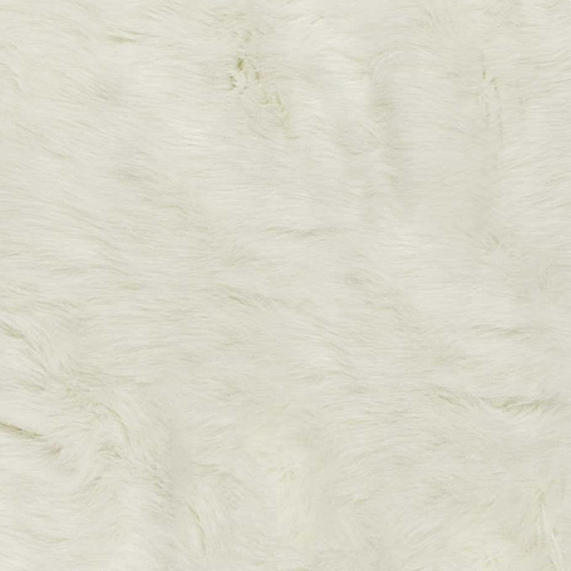 Shela Faux Cowhide White Area Rug, 5' x 8'