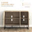 Buffet moderne, buffet avec tablettes réglables, chêne