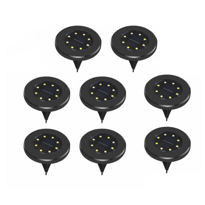 Black Solar Powered Pathway Light