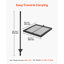 Barbecue pivotant robuste pour feu de camp, grille de camping portable de 16 po, filet de barbecue en acier robuste, équipement de foyer au-dessus de la cheminée réglable à 360 ° avec sac de transport, pour la cuisson à flamme nue à l'extérieur, noir