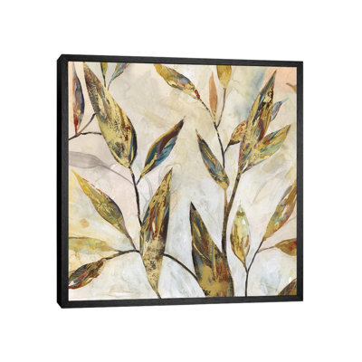 Gilded Leaves II by Domonique Brown - Painting on Canvas