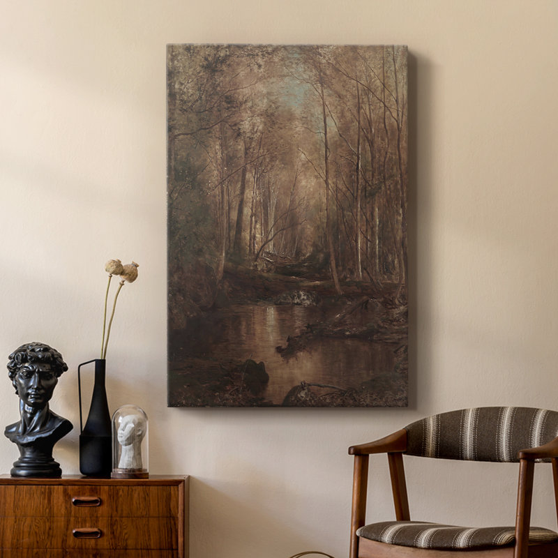 Paysage rétro C III - galerie Cavas sur mesure, H 27 po x l 18 po