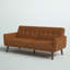 Canapé / futon convertible en simili cuir 78,5 po Gaige-504738242