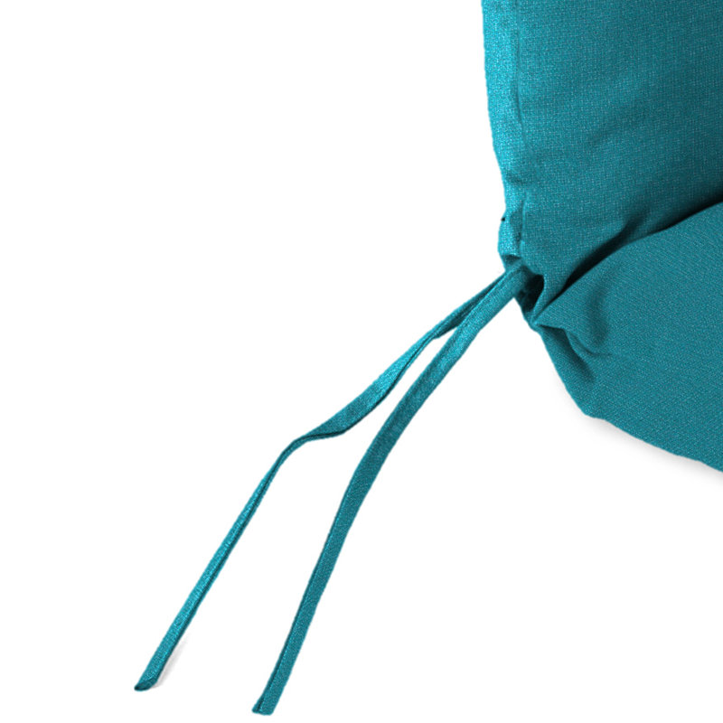 22" x 45" Sunbrella Outdoor Chair Cushion with Ties and Loop, Spectrum Peacock
